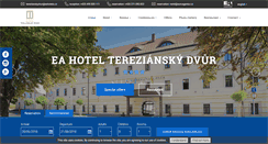 Desktop Screenshot of hotelterezianskydvur.com