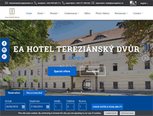 Tablet Screenshot of hotelterezianskydvur.com
